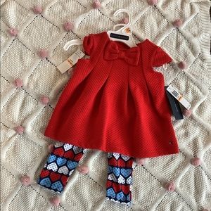 NWT Tommy Hilfiger dress legging set